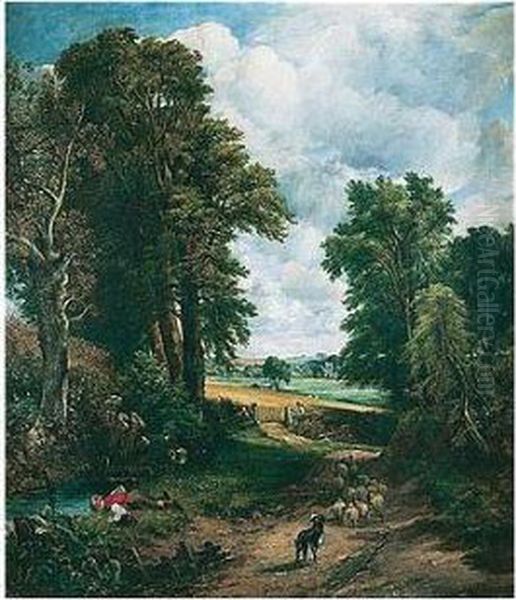 (after John Constable, R.a.) Oil Painting by Frederick Waters Watts