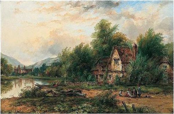 Tintern Abbey Oil Painting by Frederick Waters Watts