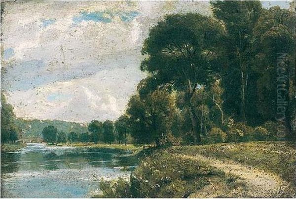 The Thames At Richmond Oil Painting by Frederick Waters Watts