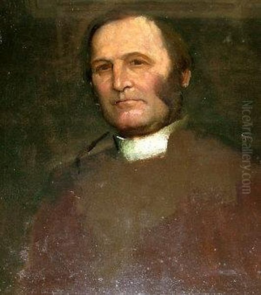 Portrait Of Frederick Temple Oil Painting by George Frederick Watts