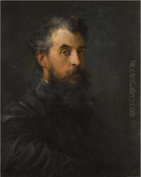 Portrait Of A Gentleman, Possibly Wilfred Scawen Blunt Oil Painting by George Frederick Watts