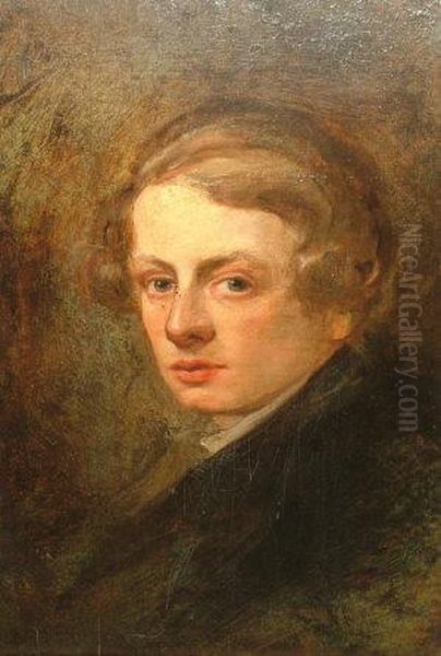 Portrait Of Charles Couzens Oil Painting by George Frederick Watts