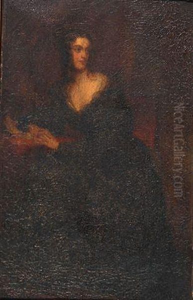 Portrait Of Mrs. William Locke Of Norbury Park Oil Painting by George Frederick Watts