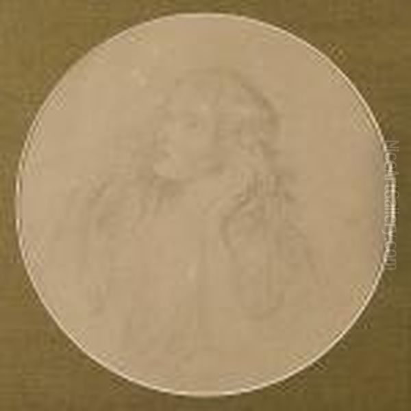 A Sketch Of Ellen Terry Oil Painting by George Frederick Watts