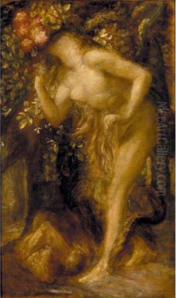 Eve Tempted Oil Painting by George Frederick Watts