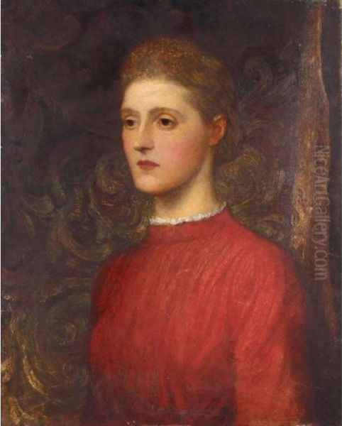 Portrait Of A Lady Oil Painting by George Frederick Watts