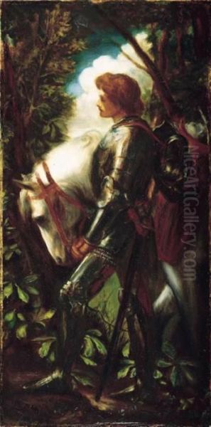 Sir Galahad Oil Painting by George Frederick Watts