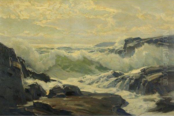 Coast Of Maine Oil Painting by Frederick Judd Waugh