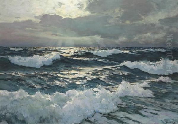 The Open Sea Oil Painting by Frederick Judd Waugh