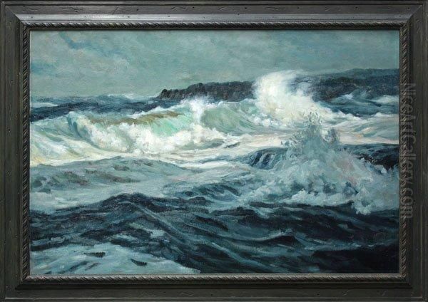 Southwesterly Gale Oil Painting by Frederick Judd Waugh