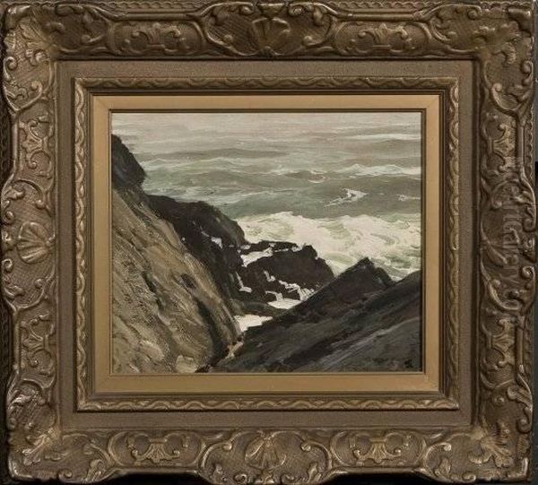 Waugh, American Coast O Oil Painting by Frederick Judd Waugh