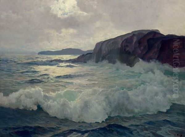 The Sea Oil Painting by Frederick Judd Waugh