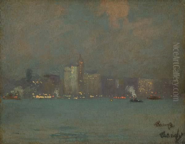 Twilight, New York City Oil Painting by Frederick Judd Waugh