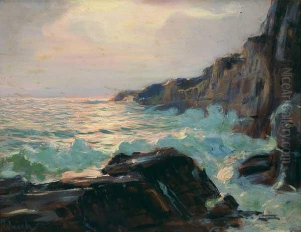 ''afternoon Glow'' Oil Painting by Frederick Judd Waugh