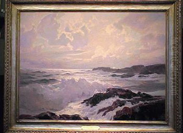 Running The Reefs Oil Painting by Frederick Judd Waugh