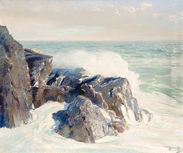 The Rocky Point Oil Painting by Frederick Judd Waugh