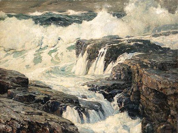 Seascape Oil Painting by Frederick Judd Waugh