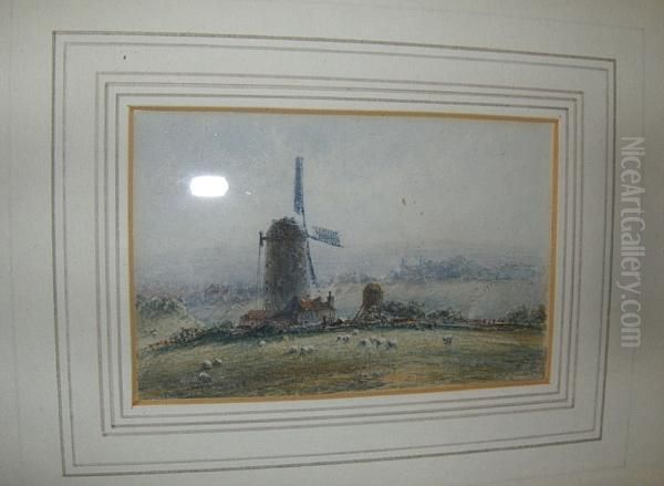 Windmill Near Whitby by George Weatherill