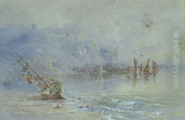 Scarborough Oil Painting by George Weatherill