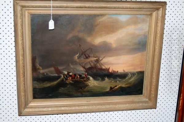 The High Seas Oil Painting by James Webb