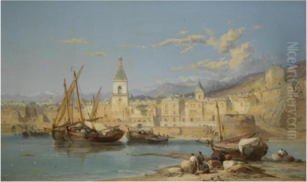 Carthagena Bay Oil Painting by James Webb