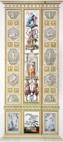 Panel from the Raphael Loggia at the Vatican, from Delle Loggie di Rafaele nel Vaticano, engraved by Giovanni Volpato 1735-1803, 1776, published c.1776-77 by Taurinensis, Ludovicus Tesio