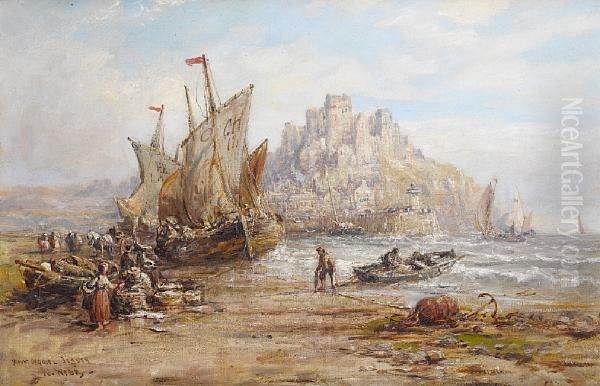 Mount Orgueil Oil Painting by William Edward Webb