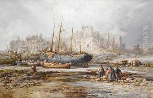 Low Tide Oil Painting by William Edward Webb