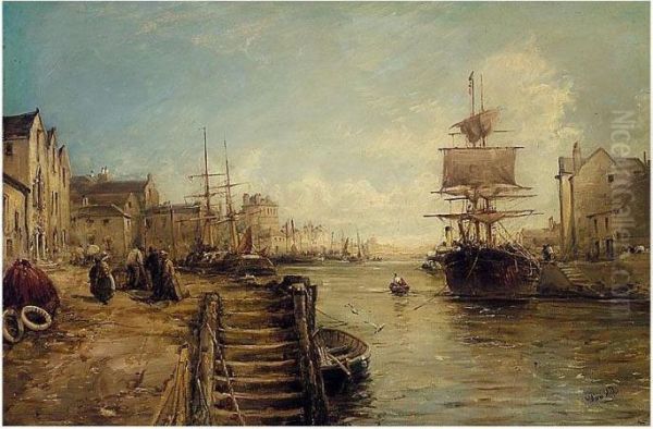 A Bit Of Poole Harbour Oil Painting by William Edward Webb