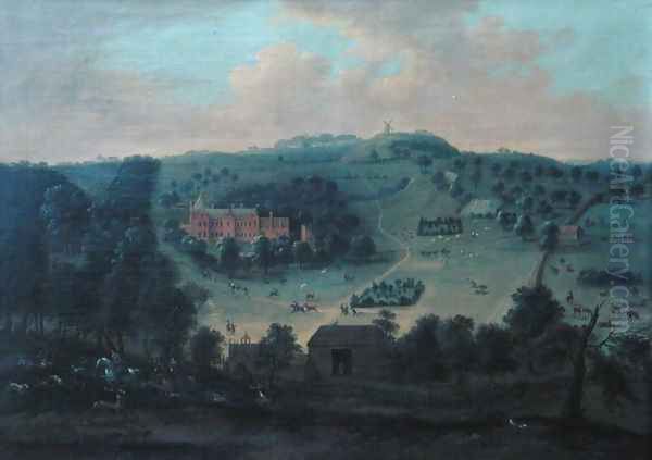 View of Winterslow House Oil Painting by Peter Tillemans