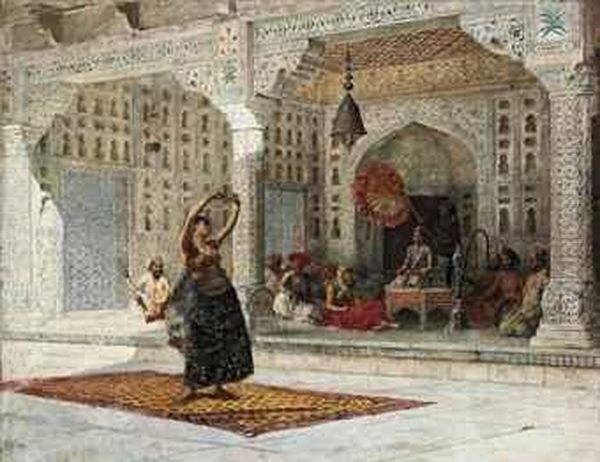 The Nautch Oil Painting by Edwin Lord Weeks