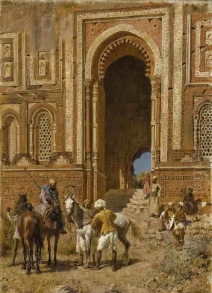 Gateway Of Alah-ou-din, Old Delhi Oil Painting by Edwin Lord Weeks