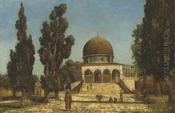 Temple Mount, Jerusalem Oil Painting by Edwin Lord Weeks