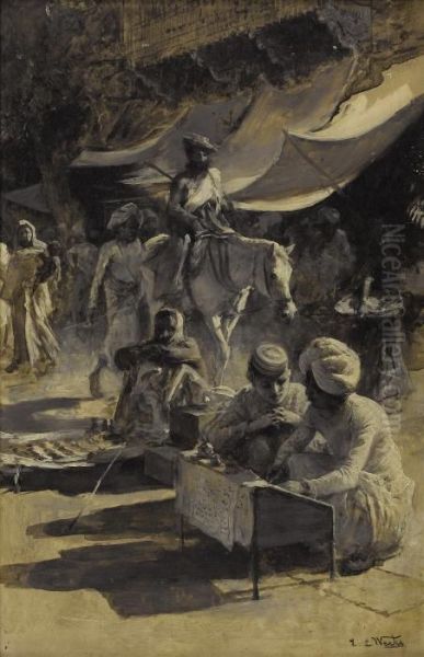 Untitled, Street Life Oil Painting by Edwin Lord Weeks