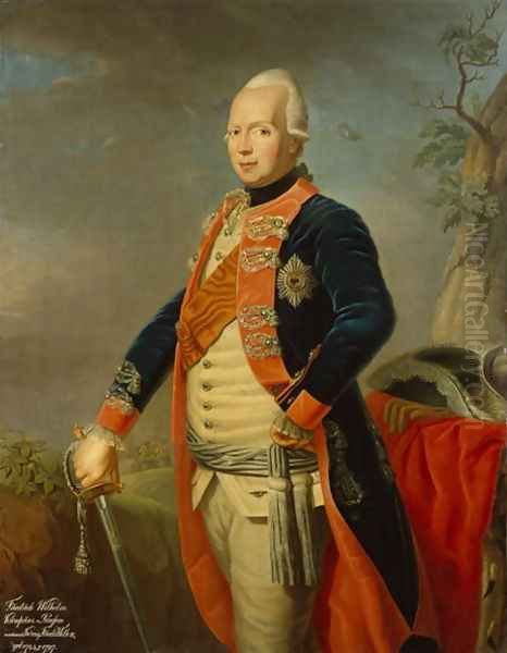 Frederick William II of Prussia, c.1770 Oil Painting by Johann Jacob Tischbein