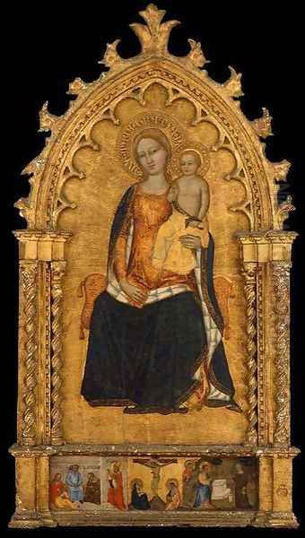 Virgin and Child after 1360 Oil Painting by Niccolo Di Tommaso