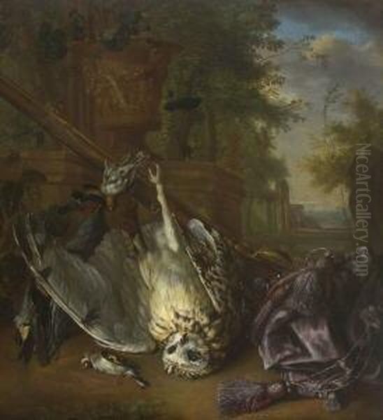 Jagdstillleben Oil Painting by Jan Weenix