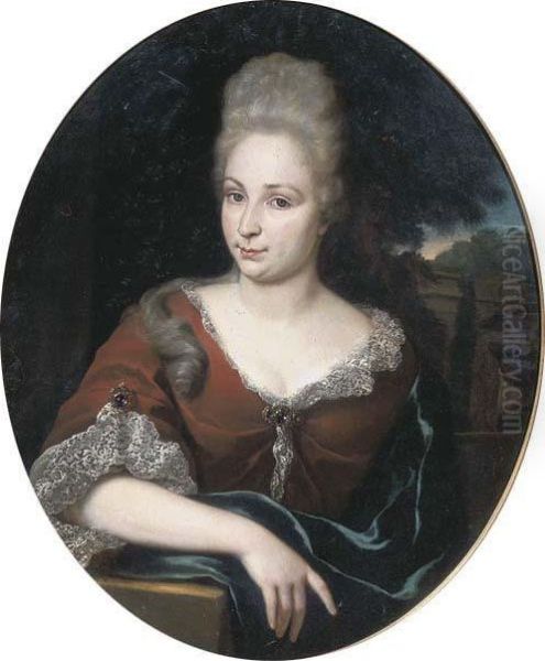 Portrait Of A Lady Oil Painting by Jan Weenix