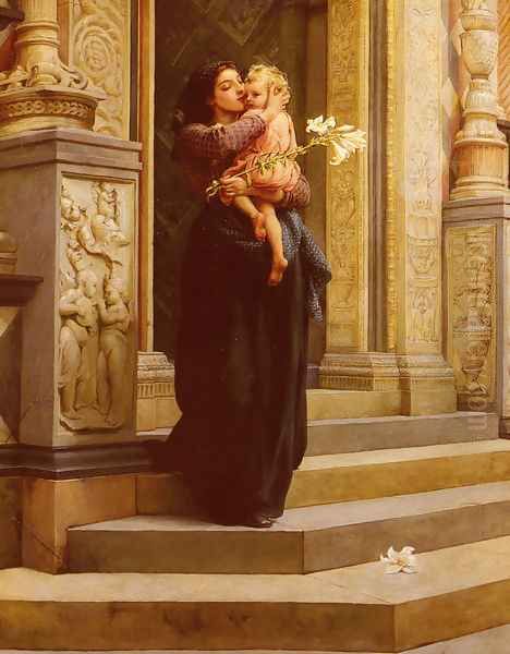 The Lily Oil Painting by Frank William Warwick Topham