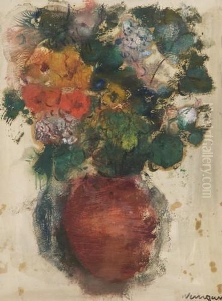 Bouquet De Fleurs Oil Painting by Joachim Weingart