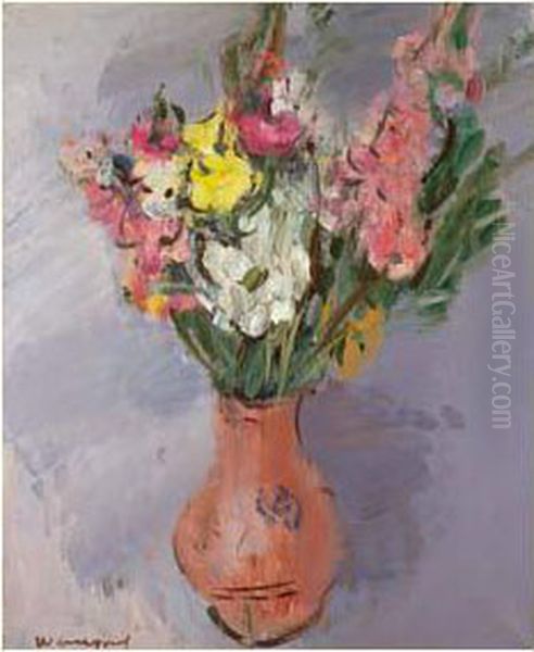 Fleurs Dans Un Vase Oil Painting by Joachim Weingart