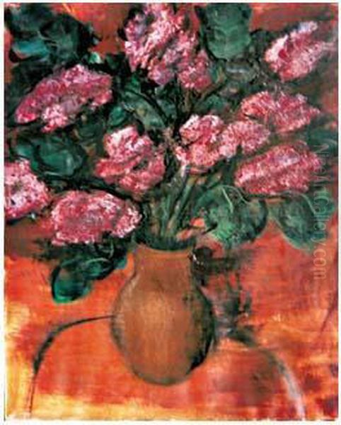 Lilas Dans Un Vase Oil Painting by Joachim Weingart