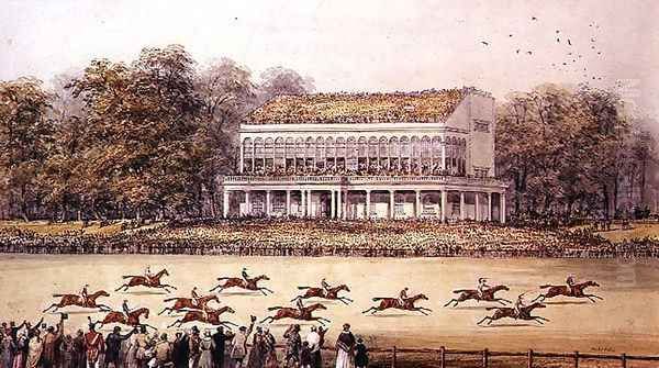 The Goodwood Cup, 1845 Oil Painting by George Tattersall