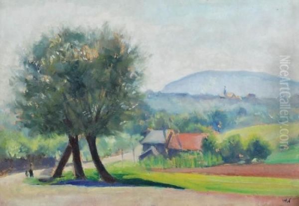 Pejzaz Oil Painting by Wojciech Weiss