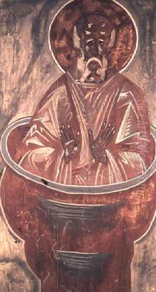 Stylite, 1378 Oil Painting by the Greek Theophanes