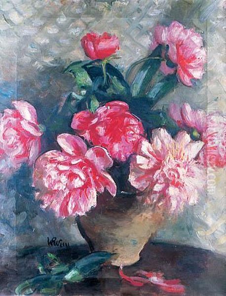 Peonie, Kon. Lat 20. Xx W. Oil Painting by Wojciech Weiss