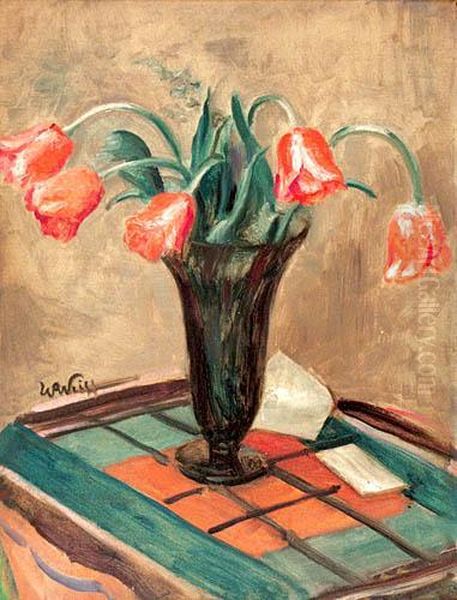 Tulipany Oil Painting by Wojciech Weiss