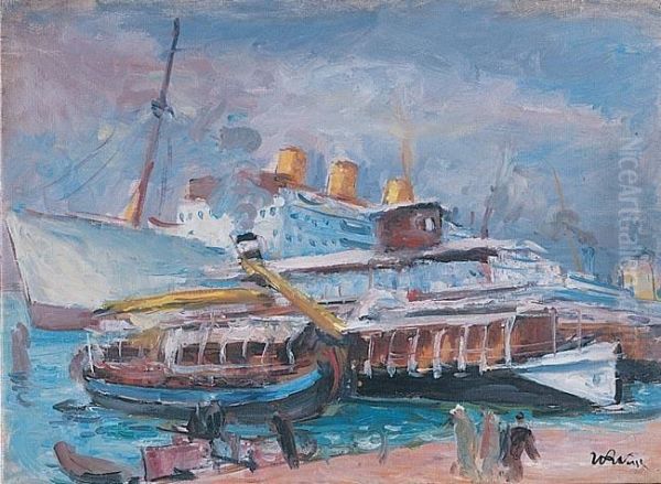 Port Morski Oil Painting by Wojciech Weiss