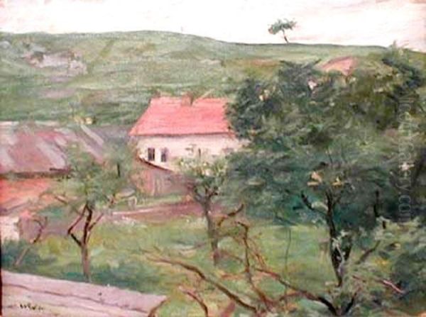 Pejzaz Oil Painting by Wojciech Weiss