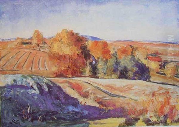 Pazdziernik, Ok. 1920-30 Oil Painting by Wojciech Weiss